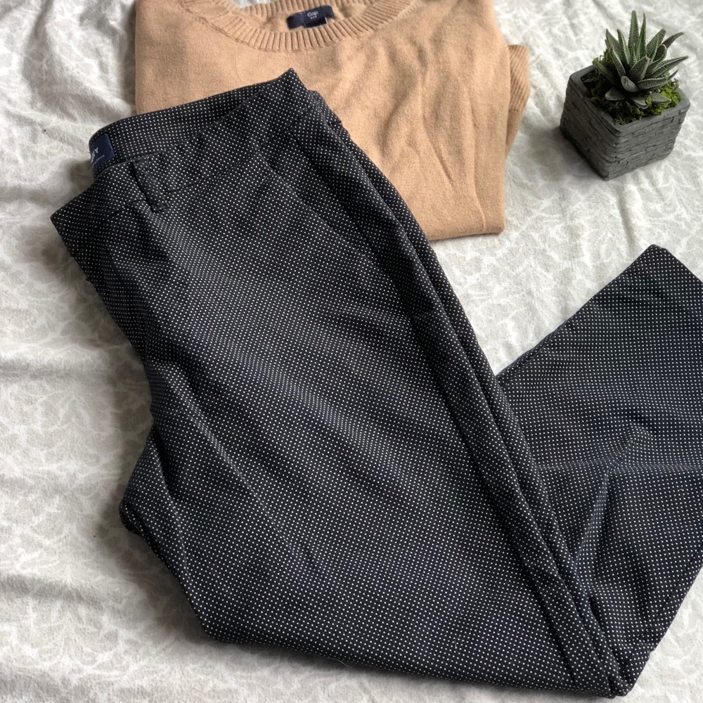 Polka dot crop pants